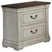 Five Star Furniture - Hillcrest 2-drawer Nightstand Dark Rum and White image