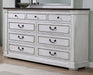 Five Star Furniture - Hillcrest 9-drawer Dresser Dark Rum and White image