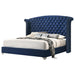 Five Star Furniture - Melody Eastern King Wingback Upholstered Bed Pacific Blue image