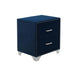 Five Star Furniture - Melody 2-drawer Upholstered Nightstand Pacific Blue image