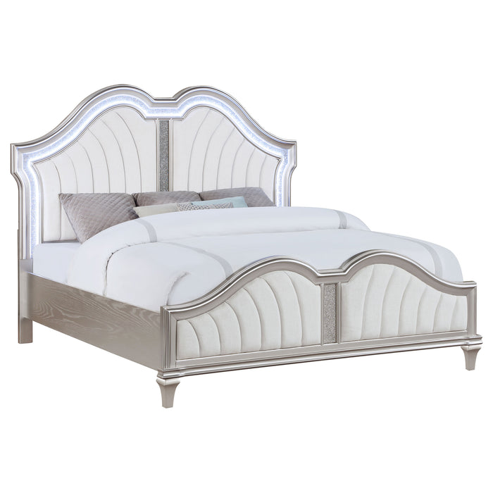 Five Star Furniture - Evangeline Panel Bed with LED Lighting