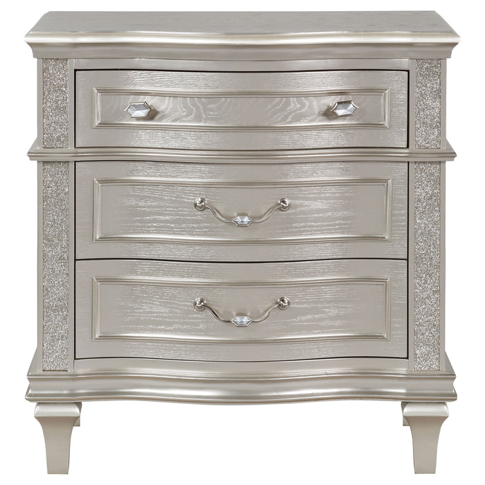 Five Star Furniture - Evangeline 3-drawer Nightstand Silver Oak