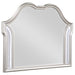 Five Star Furniture - Evangeline Camel Top Dresser Mirror Silver Oak image