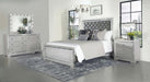 Five Star Furniture - Eleanor Upholstered Tufted Bedroom Set Metallic image