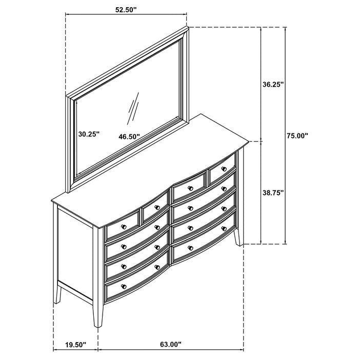 Five Star Furniture - Bexhill Dresser with Mirror