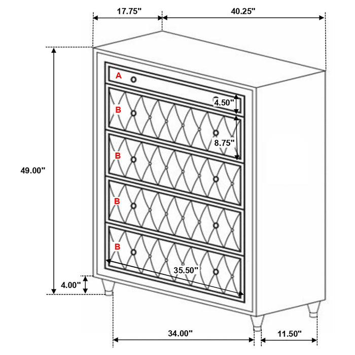 Five Star Furniture - Antonella Bedroom Set