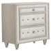 Five Star Furniture - Antonella 3-drawer Upholstered Nightstand Ivory and Camel image