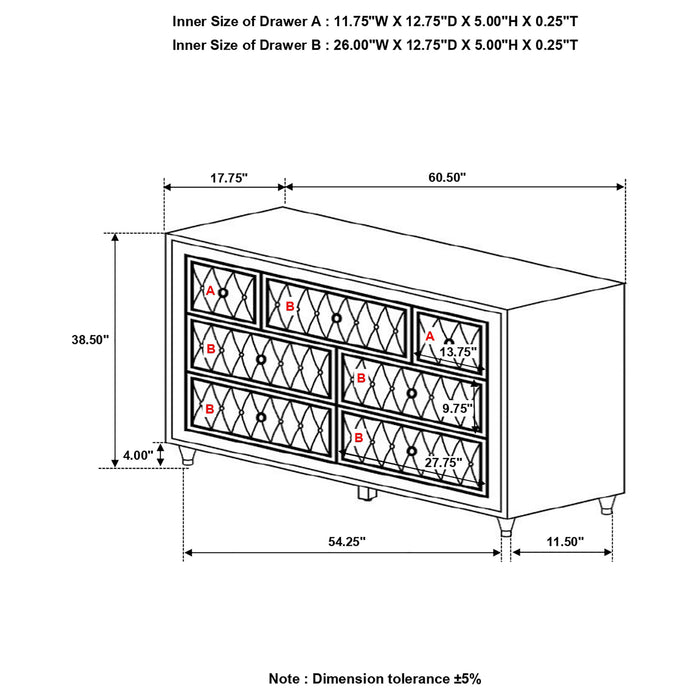 Five Star Furniture - Antonella Dresser