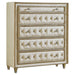 Five Star Furniture - Antonella 5-drawer Upholstered Chest Ivory and Camel image