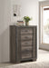 Five Star Furniture - Janine 5-drawer Chest Grey image