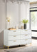 Five Star Furniture - Kendall 6-drawer Dresser White image