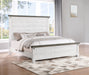 Five Star Furniture - Lilith Panel Bed Distressed Grey and White image