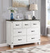 Five Star Furniture - Lilith 7-drawer Dresser Distressed Grey and White image