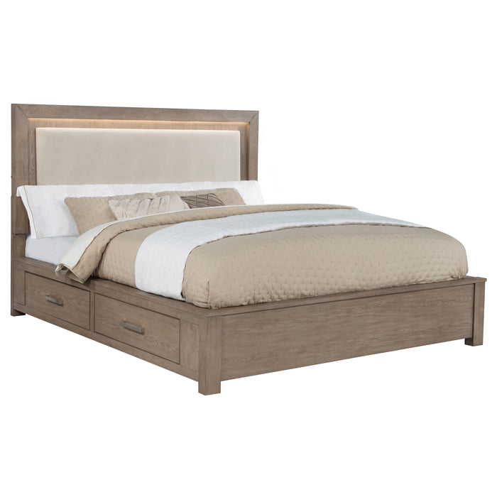 Five Star Furniture - Kenora Panel Platform Storage Bed with LED Lighting