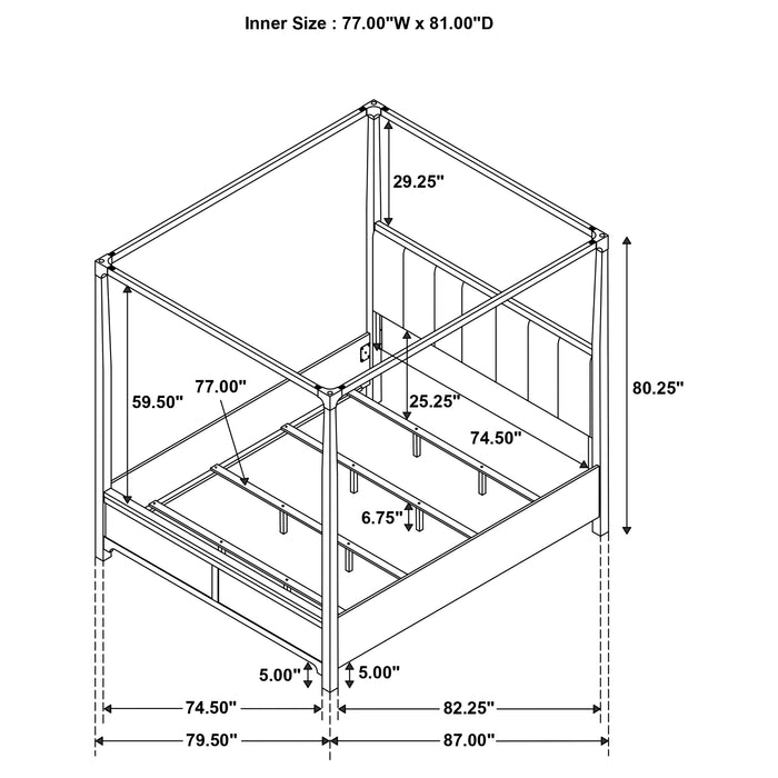 Five Star Furniture - Gran Park Canopy Panel Bed