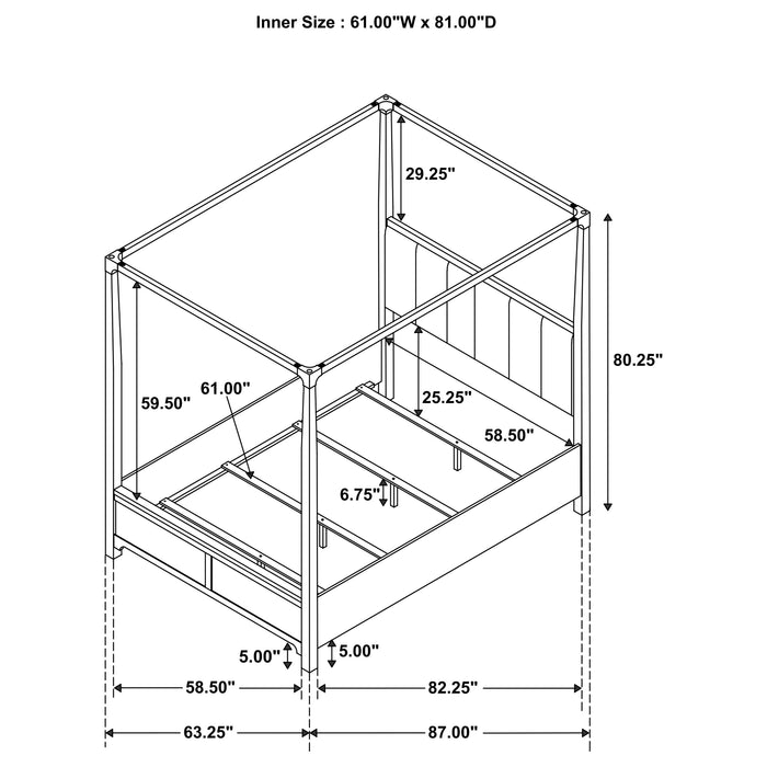 Five Star Furniture - Gran Park Canopy Panel Bed