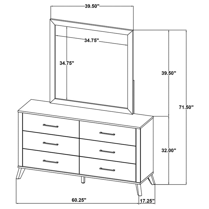 Five Star Furniture - Kaywood Dresser with Mirror