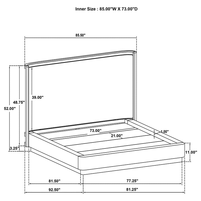Five Star Furniture - Kailani Wingback Platform Bed