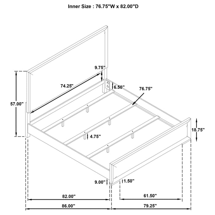 Five Star Furniture - Gracemont Panel Bed