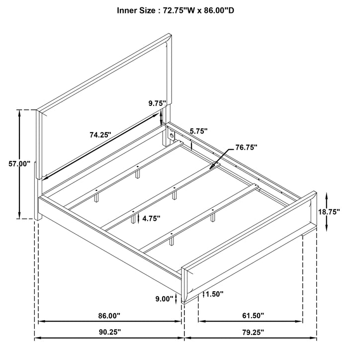 Five Star Furniture - Gracemont Panel Bed