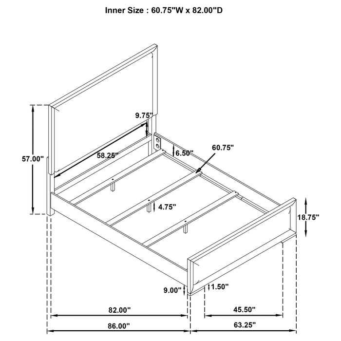 Five Star Furniture - Gracemont Panel Bed