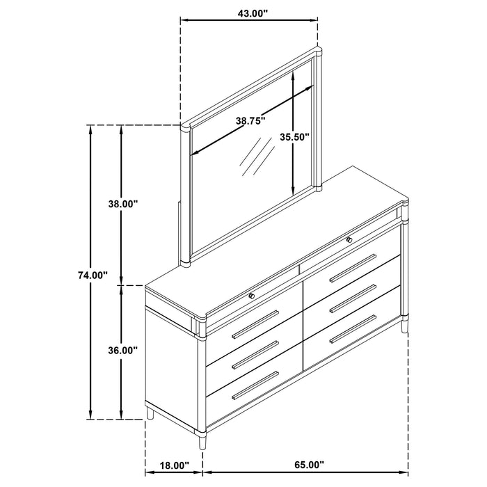 Five Star Furniture - Gracemont Dresser with Mirror