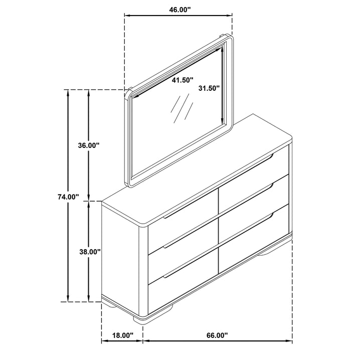 Five Star Furniture - Ladera Dresser with Mirror