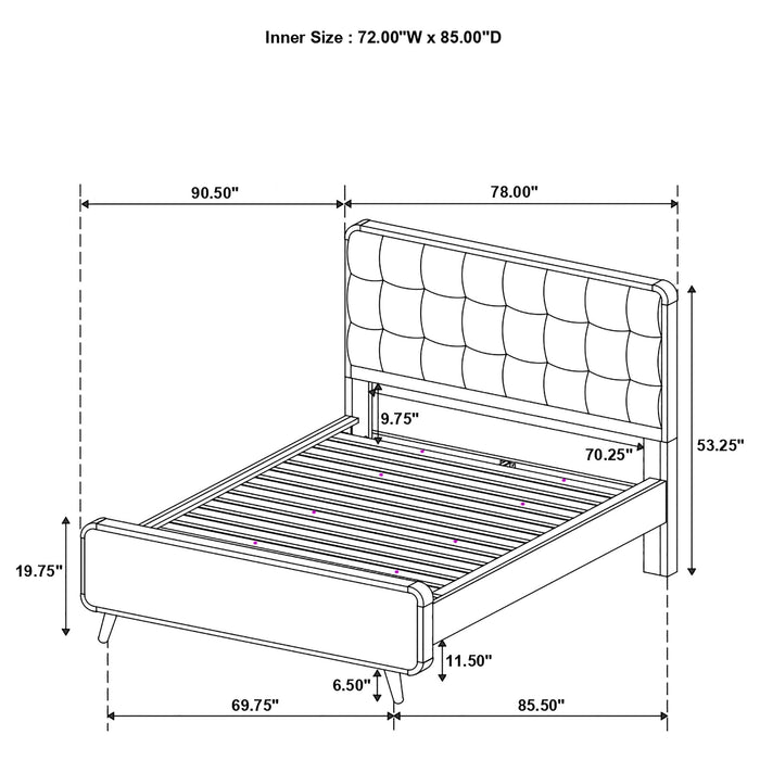 Five Star Furniture - Robyn Panel Platform Bed
