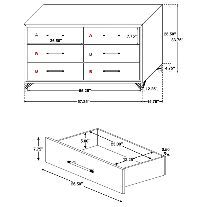 Five Star Furniture - Lucia Dresser