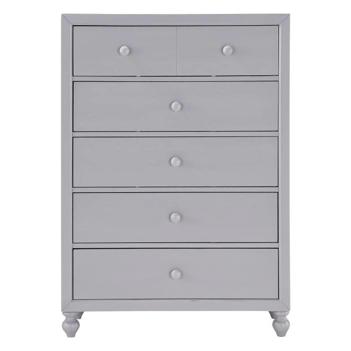 Five Star Furniture - Wellsummer 5 Drawer Chest in Gray 1803GY-9