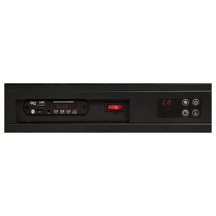 Five Star Furniture - Senna Panel Bed with Bluetooth Speaker and Flame Visualizer