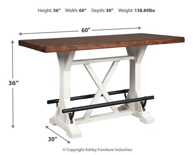 Five Star Furniture - Valebeck Counter Height Dining Table