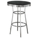 Five Star Furniture - Theodore Round Bar Table Black and Chrome image