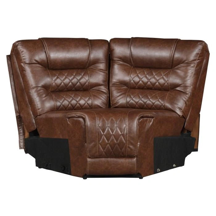 Five Star Furniture - Putnam Corner Seat in Brown 9405BR-CR