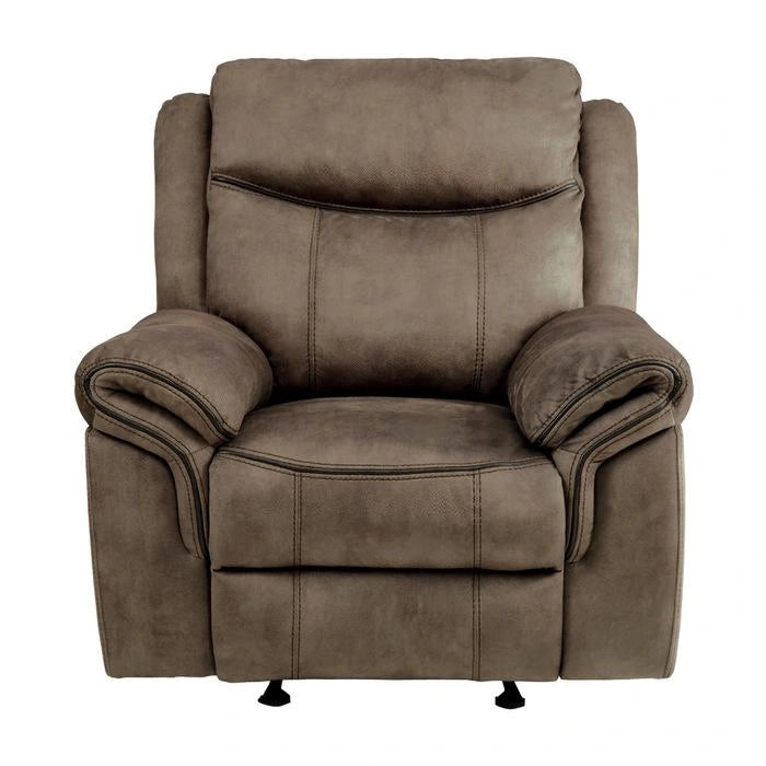 Five Star Furniture - Aram Glider Reclining Chair in Dark Brown 8206NF-1