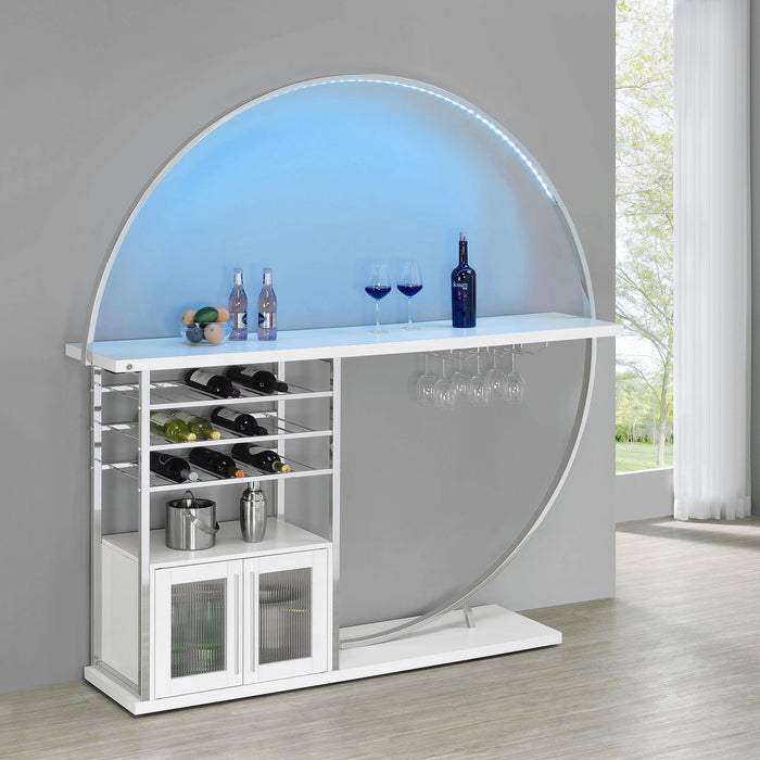 Five Star Furniture - Risley Wine Cabinet with LED Lighting