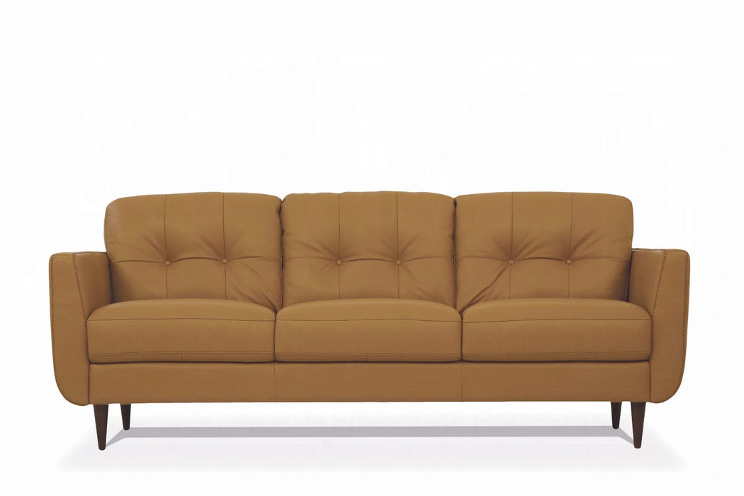 Five Star Furniture - Radwan Camel Leather Sofa