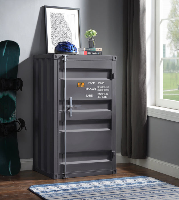 Five Star Furniture - Cargo Gunmetal Chest (Single Door)