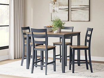 Five Star Furniture - Gesthaven Counter Height Dining Table and 4 Barstools (Set of 5)