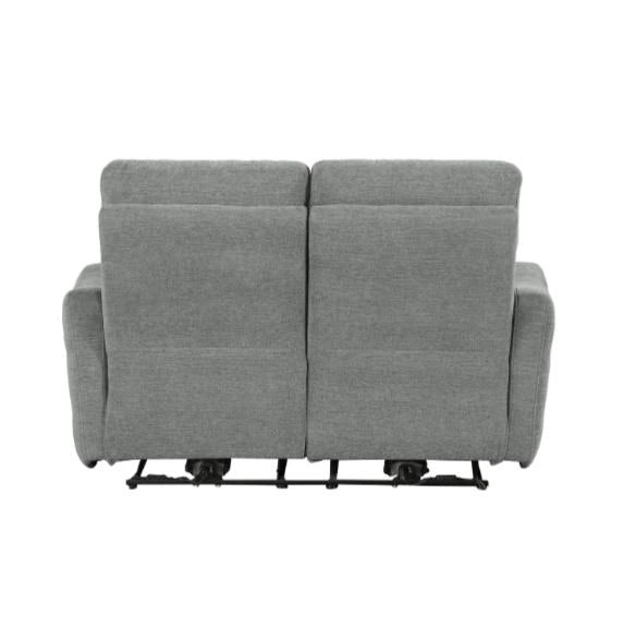 Five Star Furniture - Edition Power Double Lay Flat Reclining Loveseat in Dove Grey 9804DV-2PWH