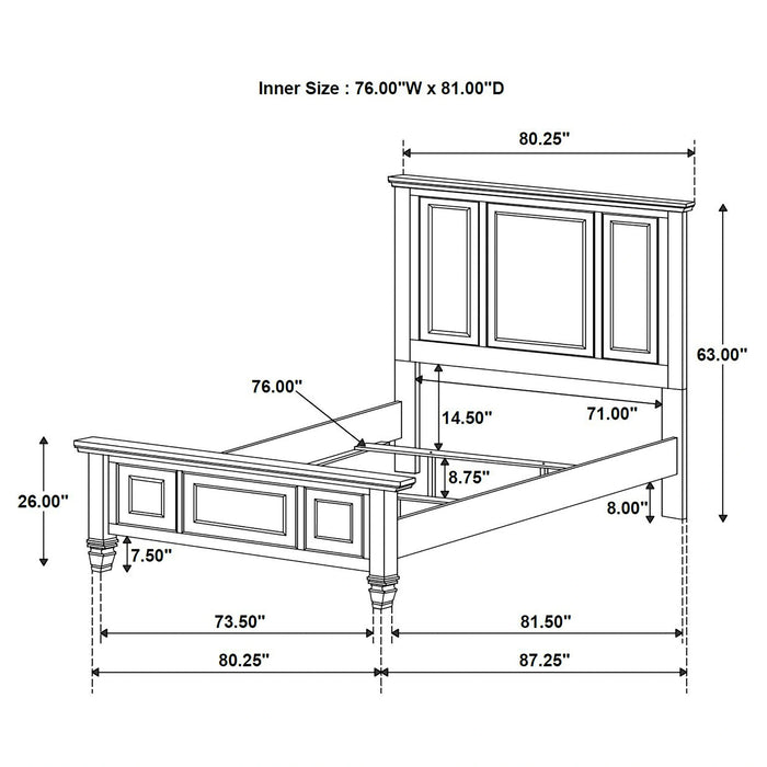 Five Star Furniture - Sandy Beach Panel Bed