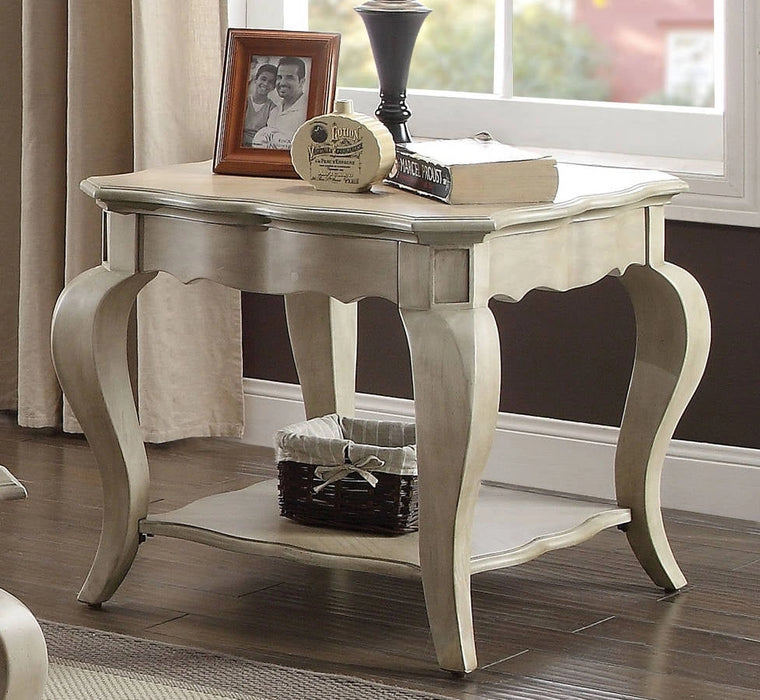 Five Star Furniture - Acme Chelmsford End Table in Antique Taupe 86052