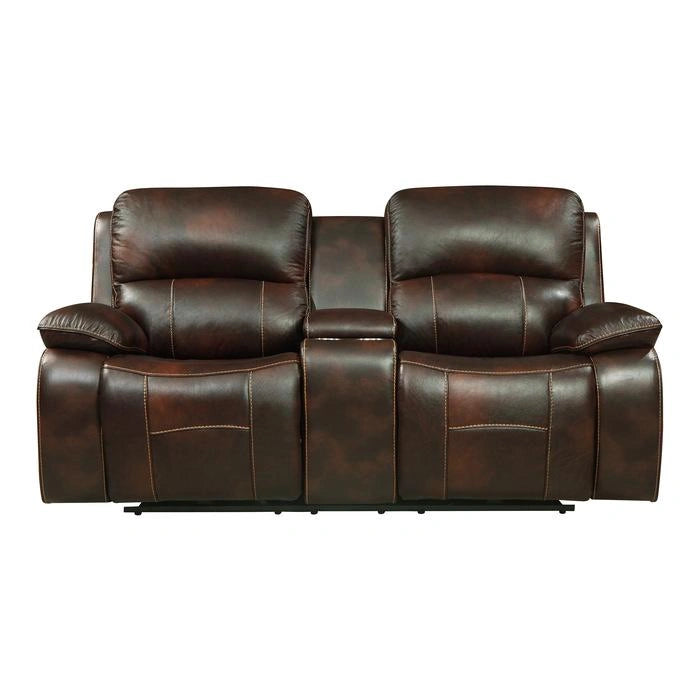 Five Star Furniture - Mahala Double Reclining Loveseat in Brown 8200BRW-2