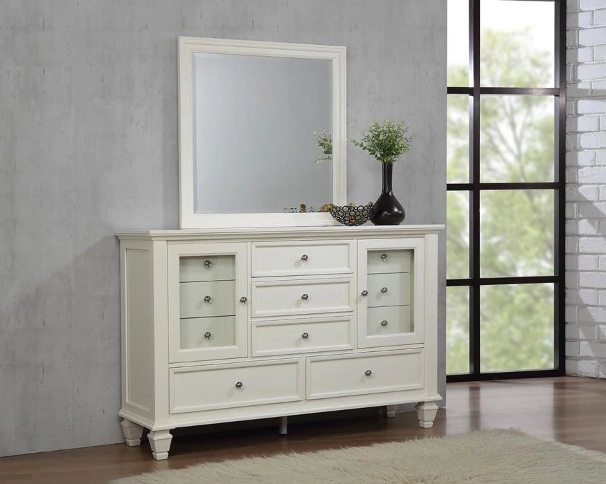 Five Star Furniture - Sandy Beach Rectangular Dresser Mirror Cream White