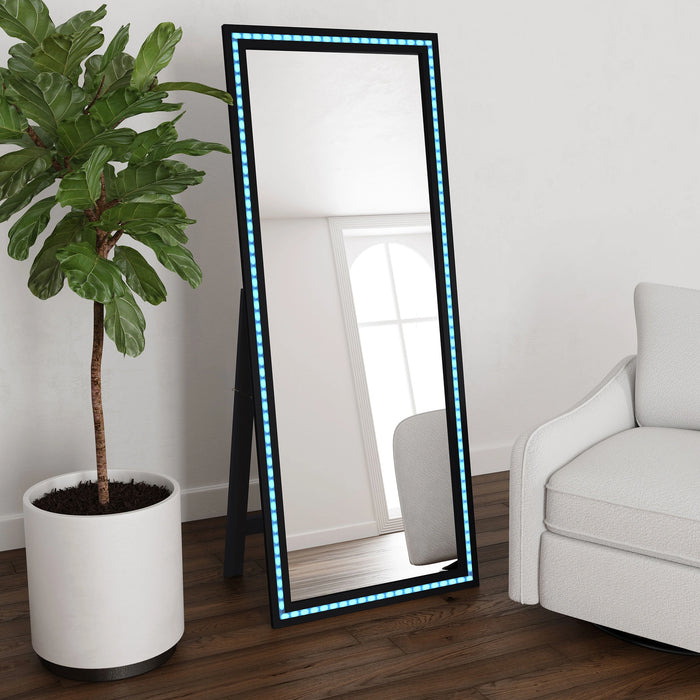 Five Star Furniture - Windrose Standing Mirror with LED Lighting