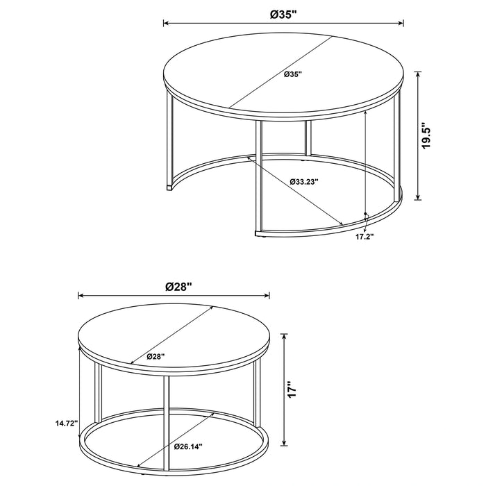 Five Star Furniture - Lainey Nesting Coffee Table