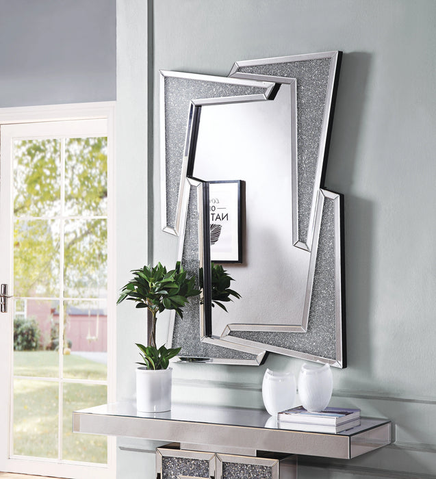 Five Star Furniture - Noralie Mirrored & Faux Diamonds Wall Decor