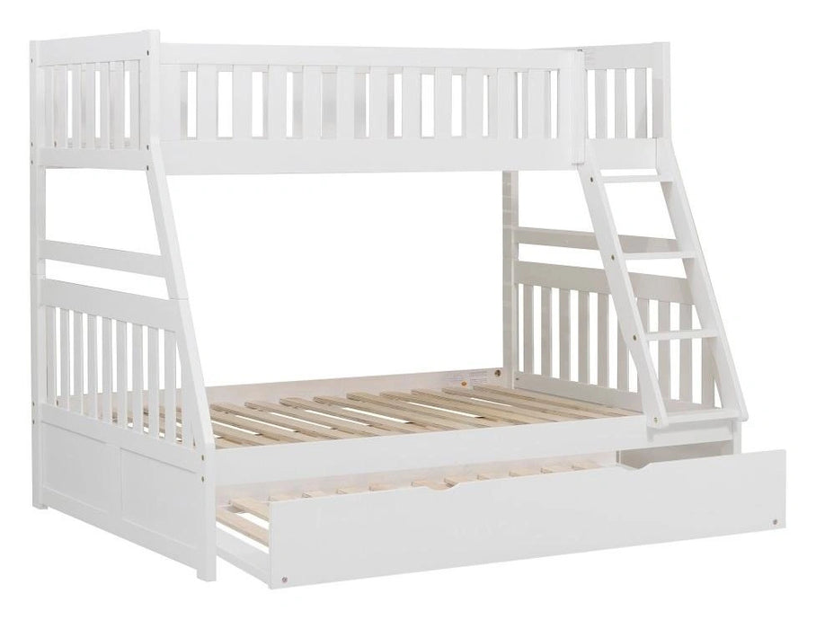 Five Star Furniture - Galen Twin/Full Bunk Bed w/ Twin Trundle in White B2053TFW-1*R