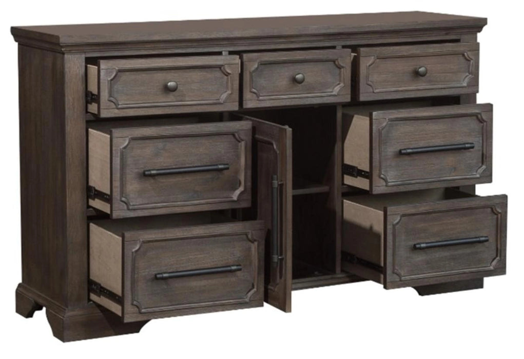 Five Star Furniture - Taulon Dresser in Dark Oak 5438-5
