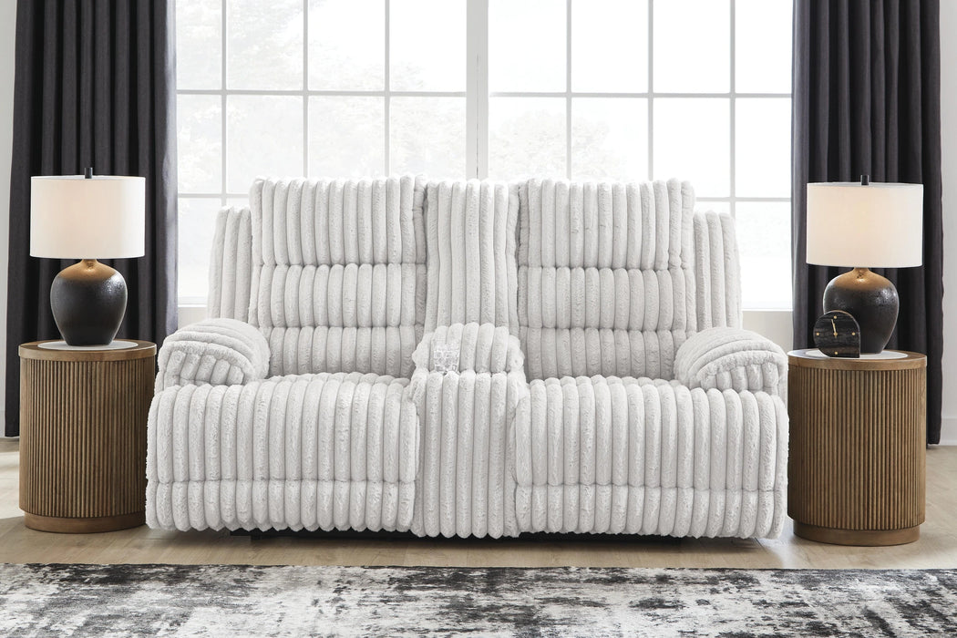 Five Star Furniture - Rhines Falls Power Reclining Loveseat with Console